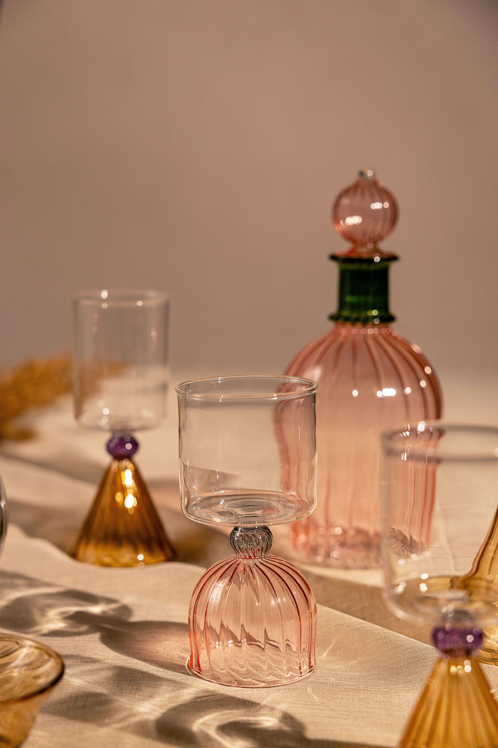 Blush Jade Pitcher & Glasses Set