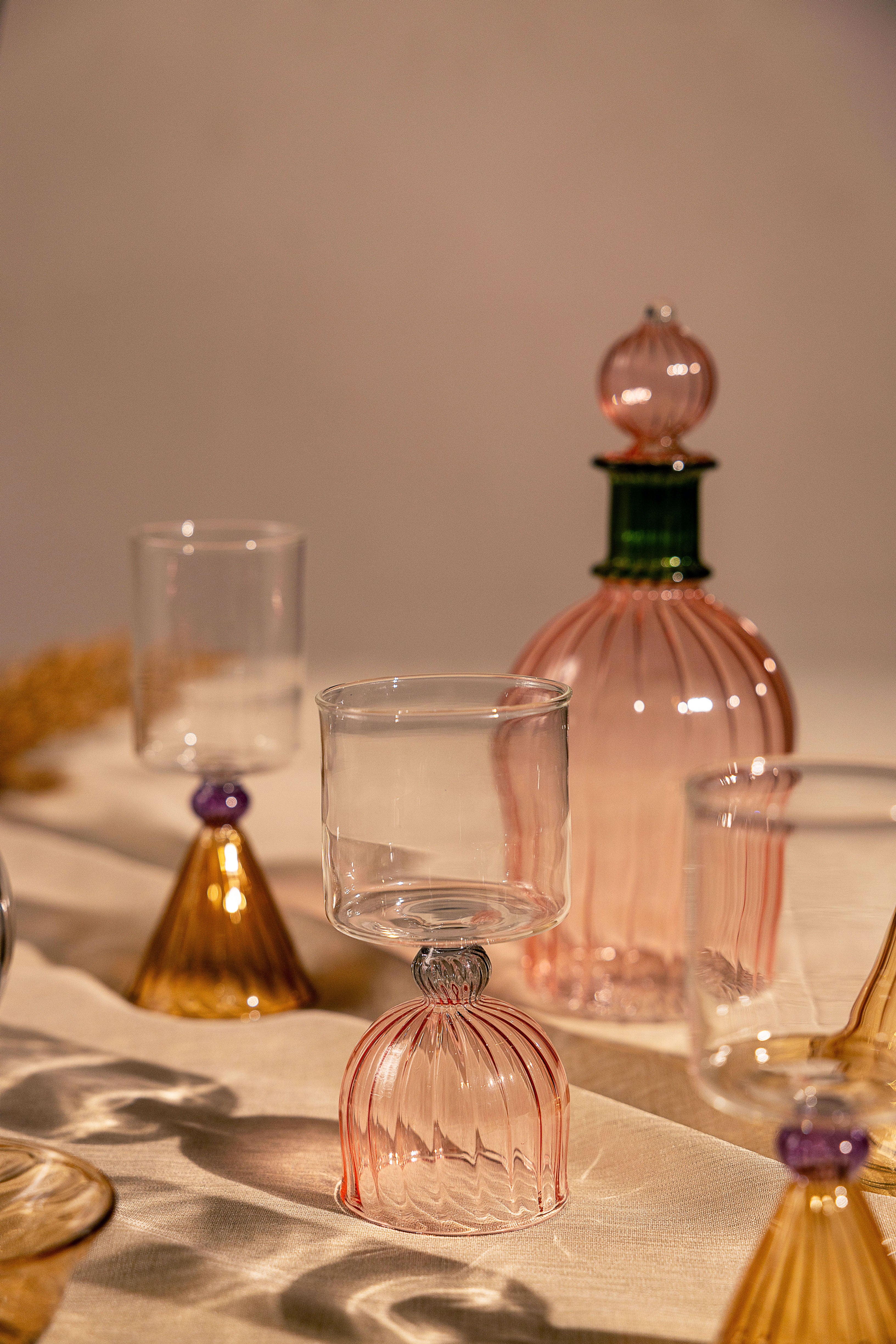 Blush Jade Pitcher & Glasses Set