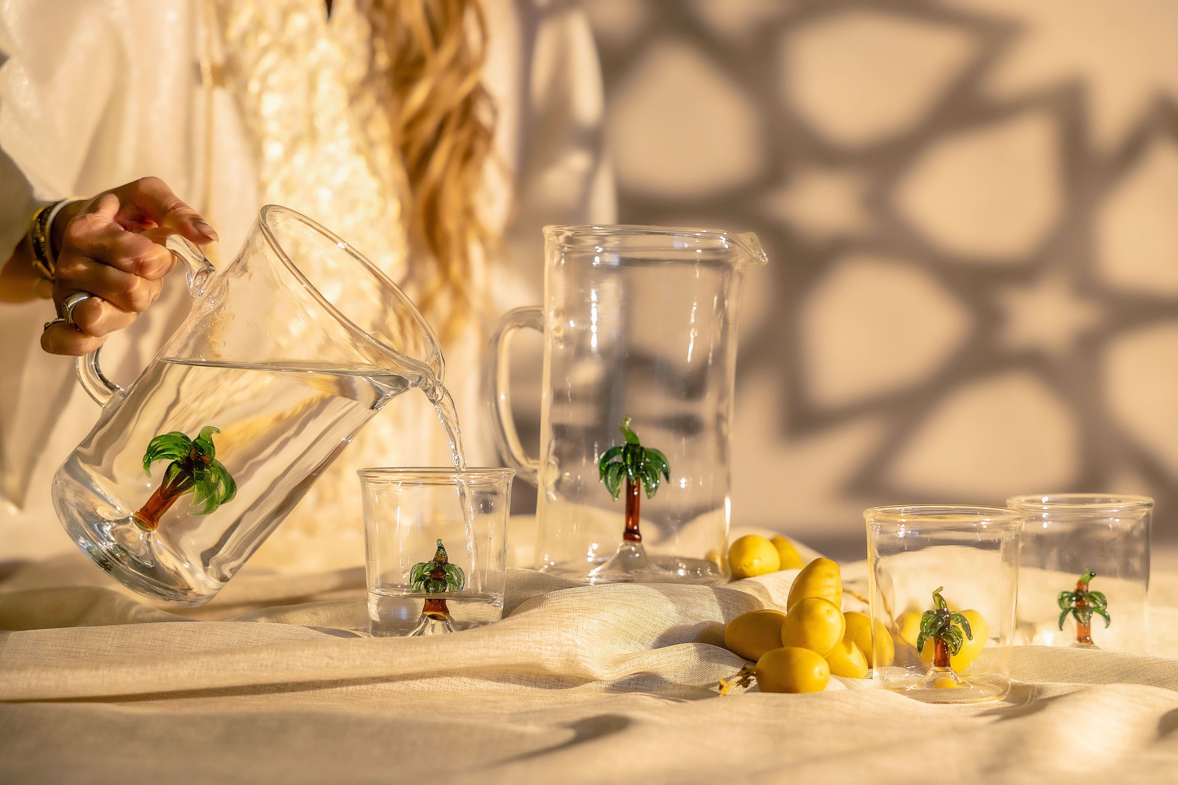 Palm Essence Pitcher & Glasses Set