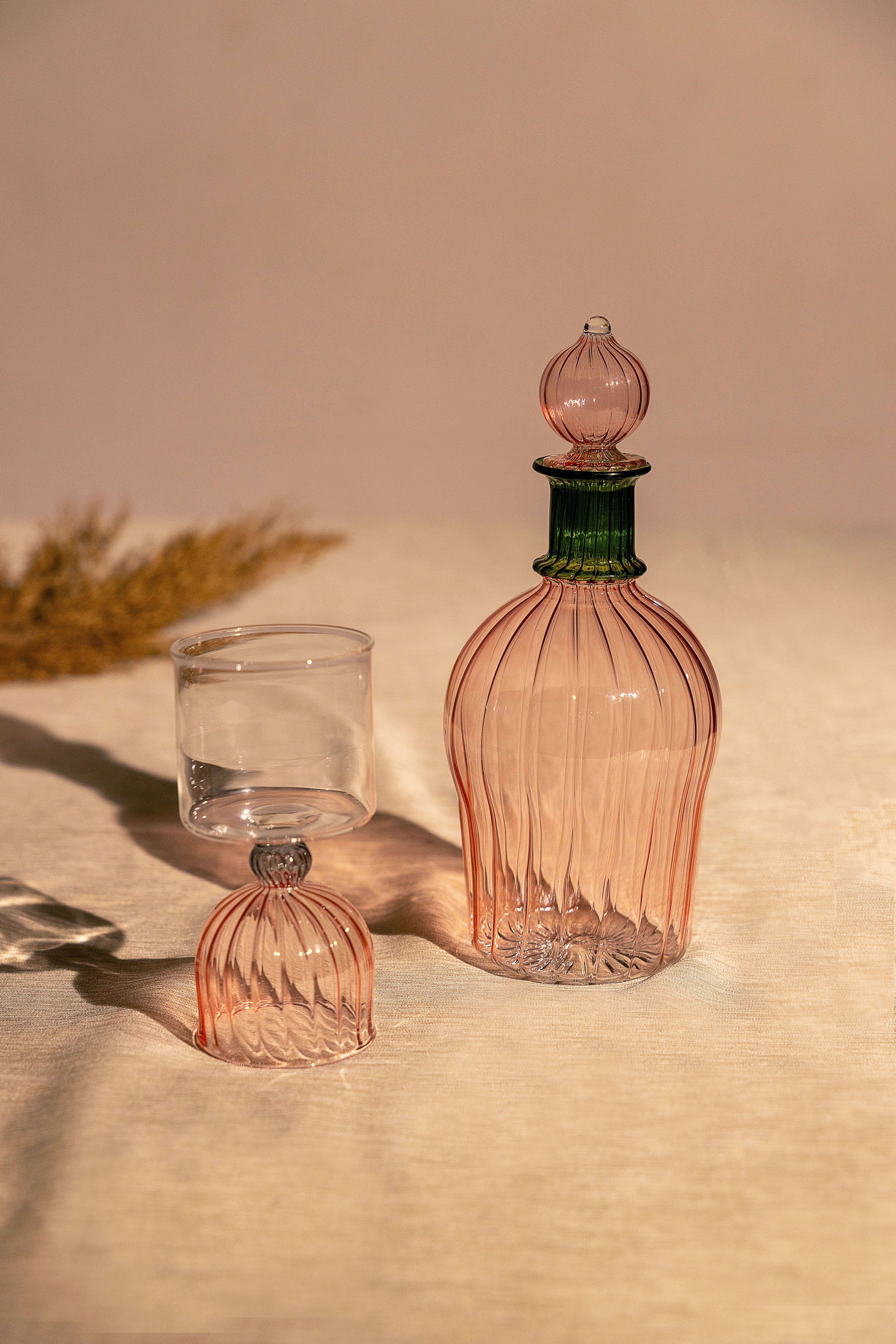 Blush Jade Pitcher & Glasses Set