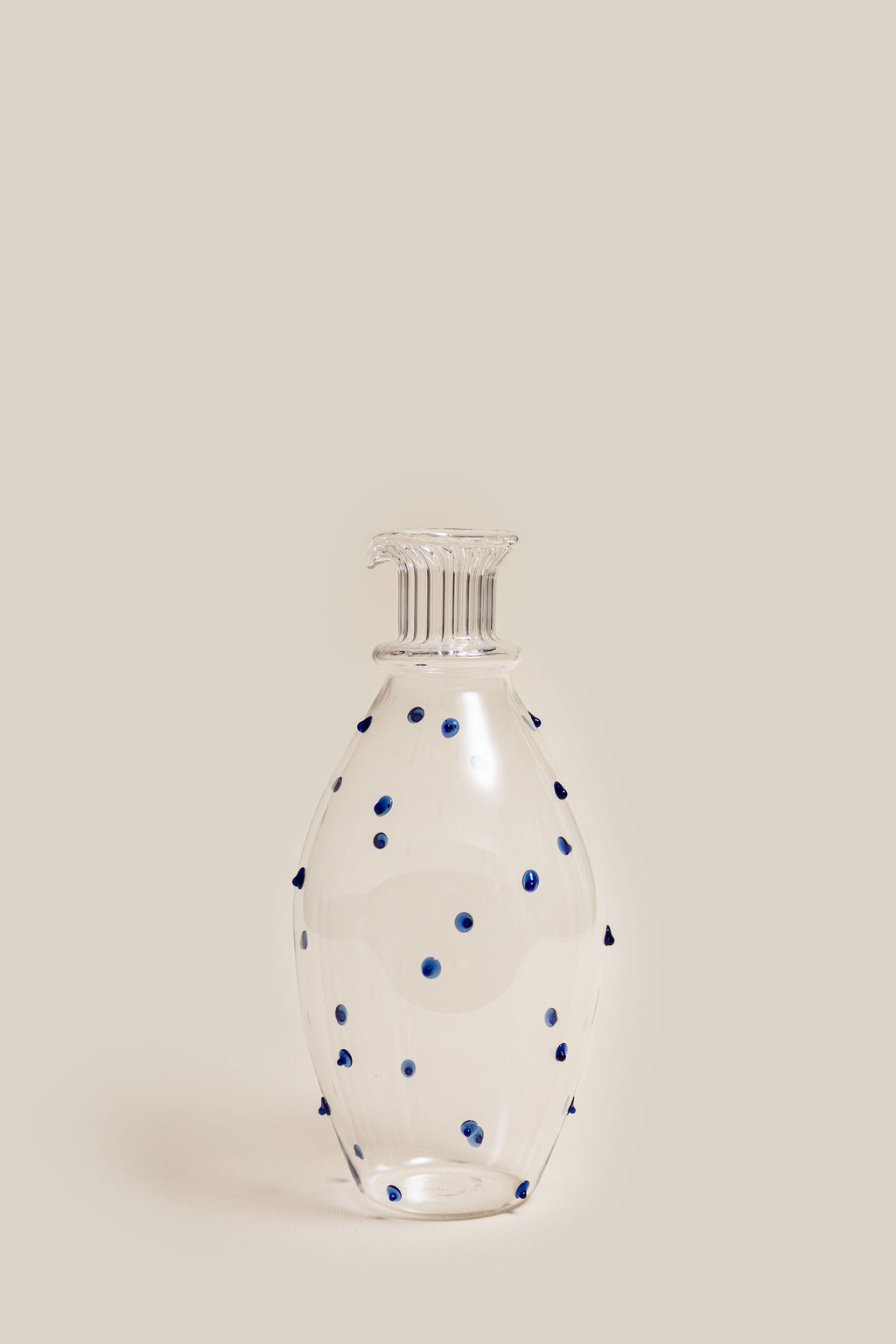 Blue Dots Pitcher & Glasses Set