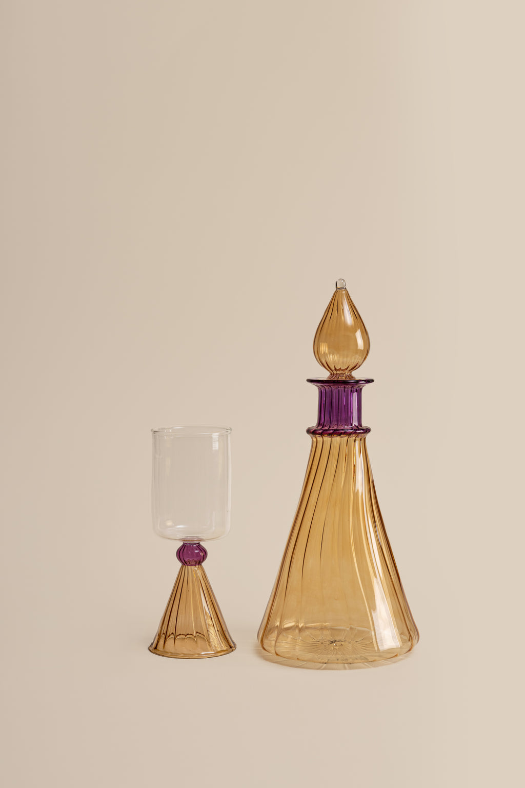 Amber Haze Pitcher & Glasses Set