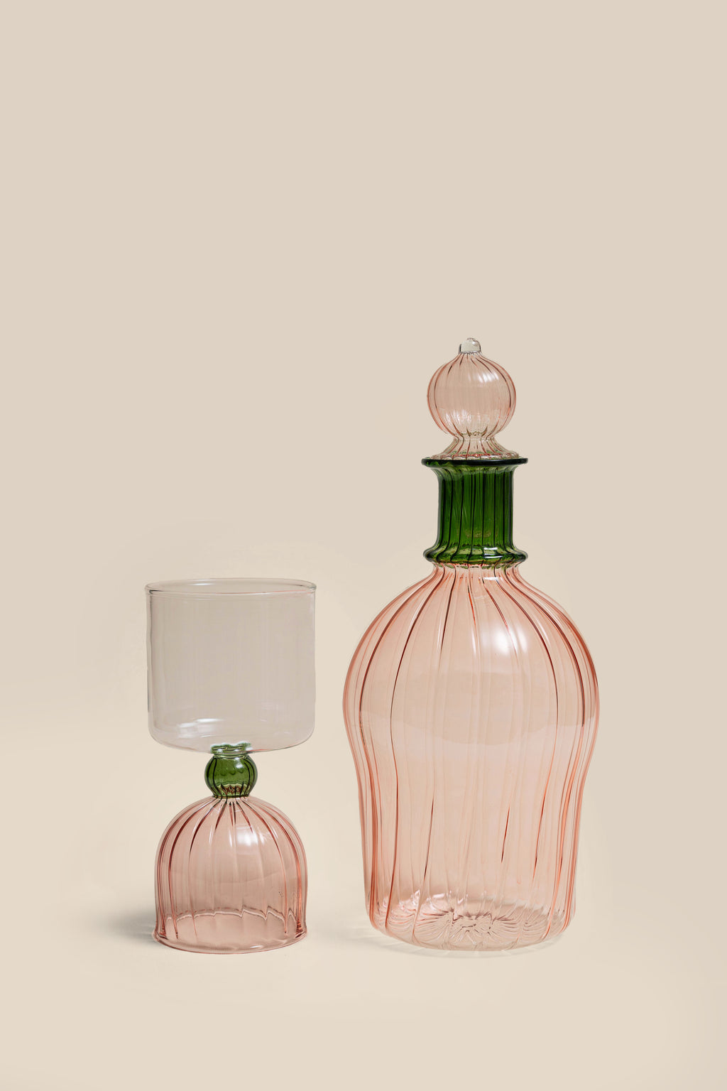 Blush Jade Pitcher & Glasses Set
