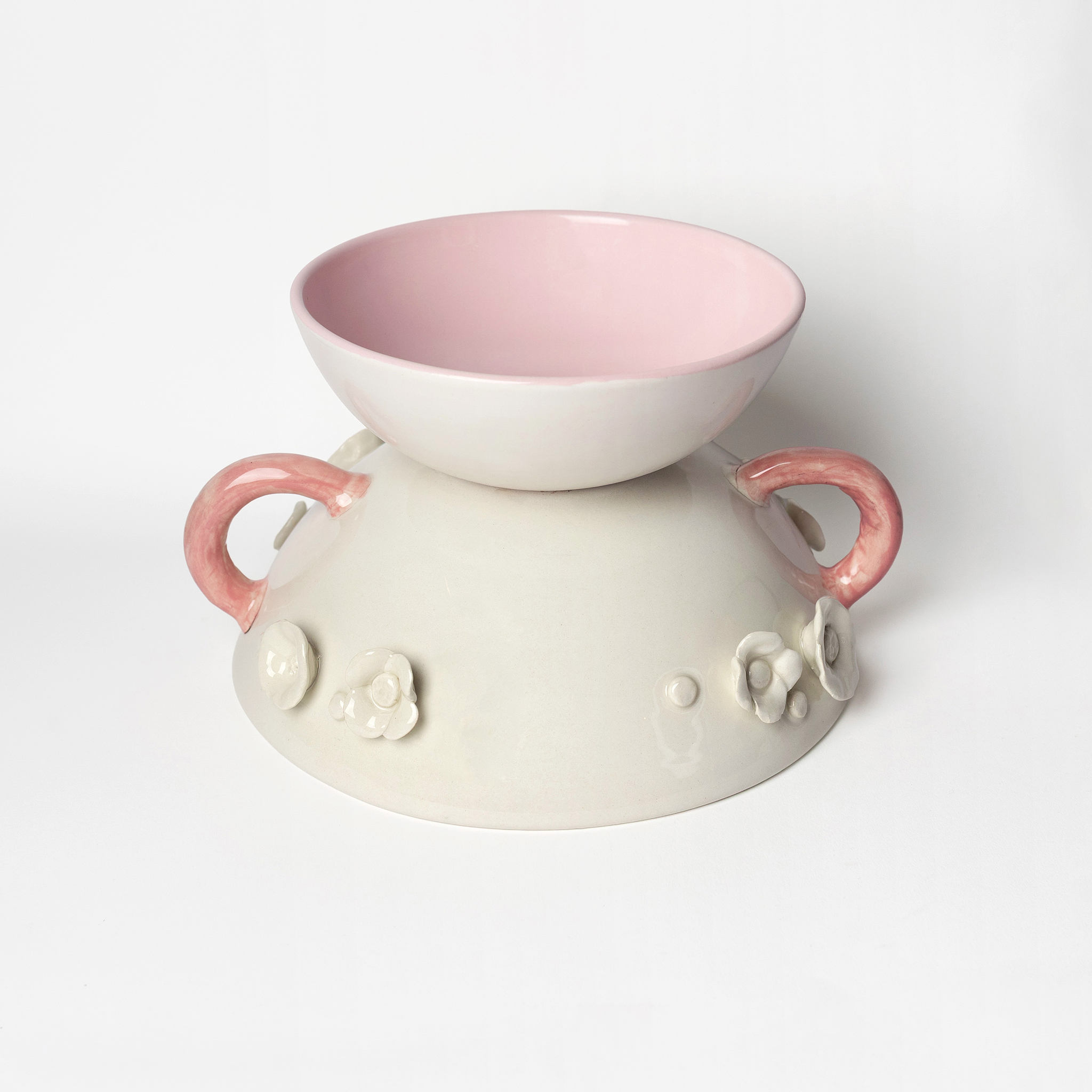 Petra Double - Sided - White & Pink