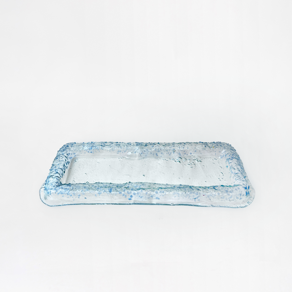 Linea serving plate - Blue