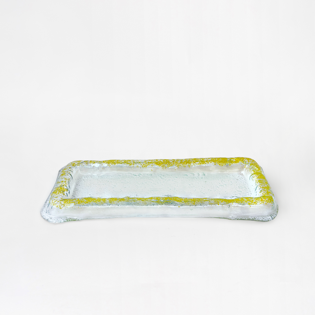 Linea serving plate - Yellow