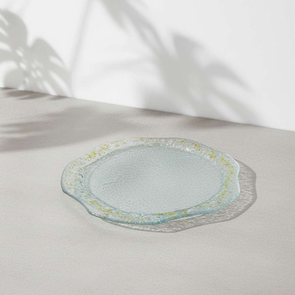 Onda serving plate - Yellow