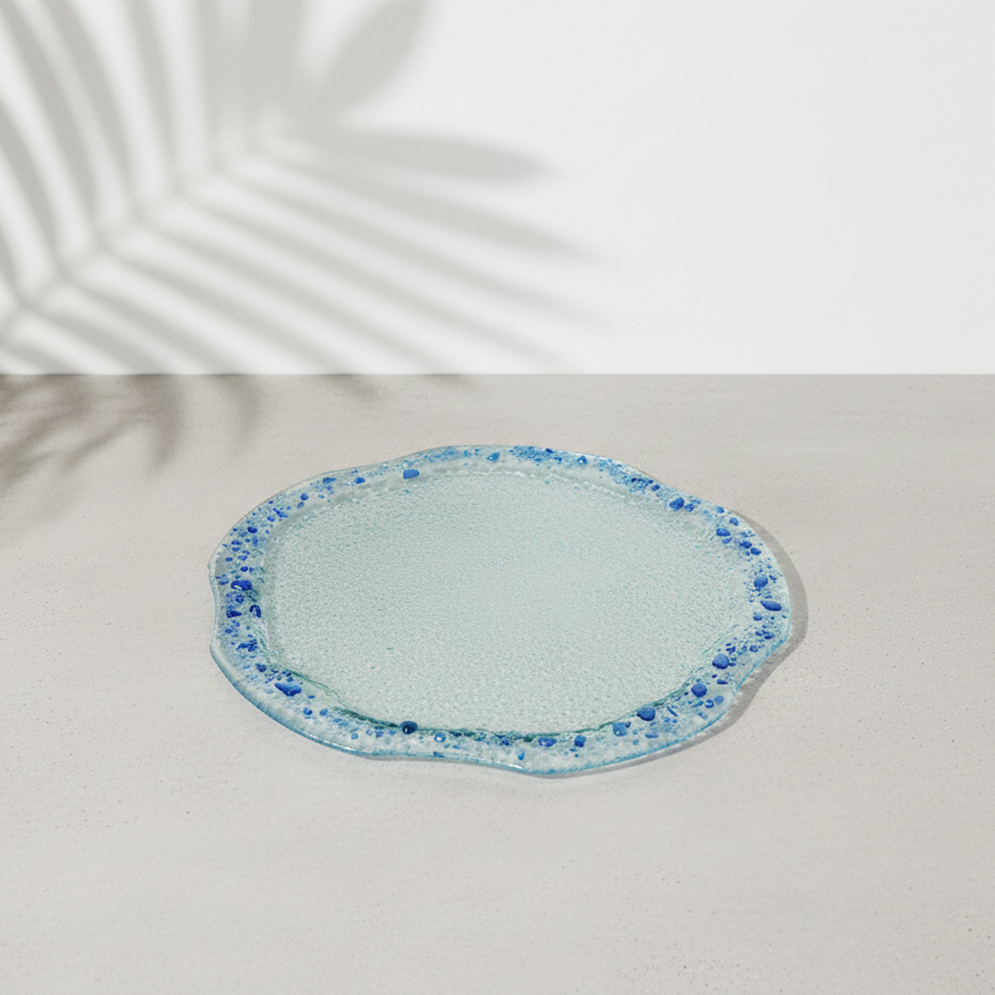 Onda serving plate -Blue