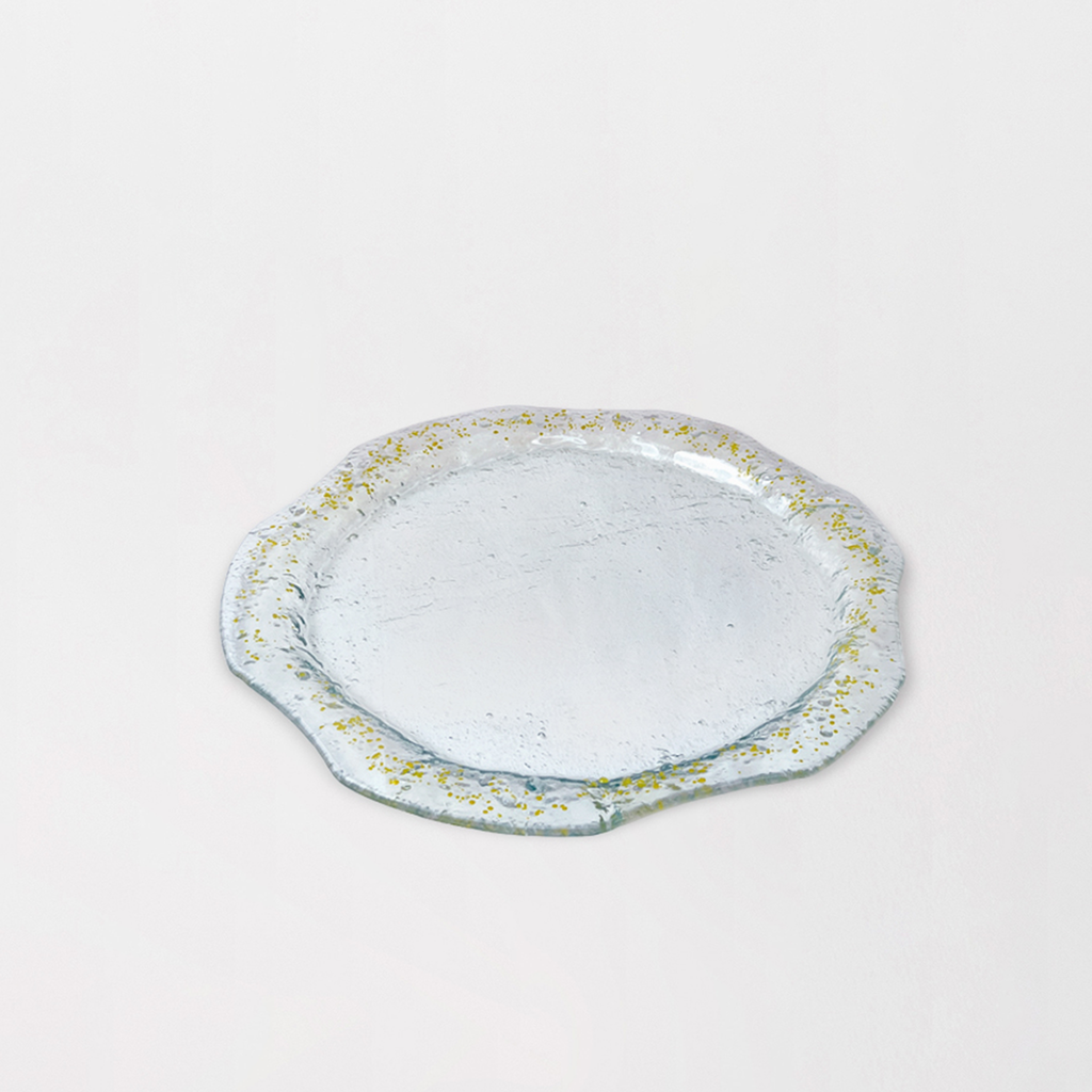 Onda serving plate - Yellow