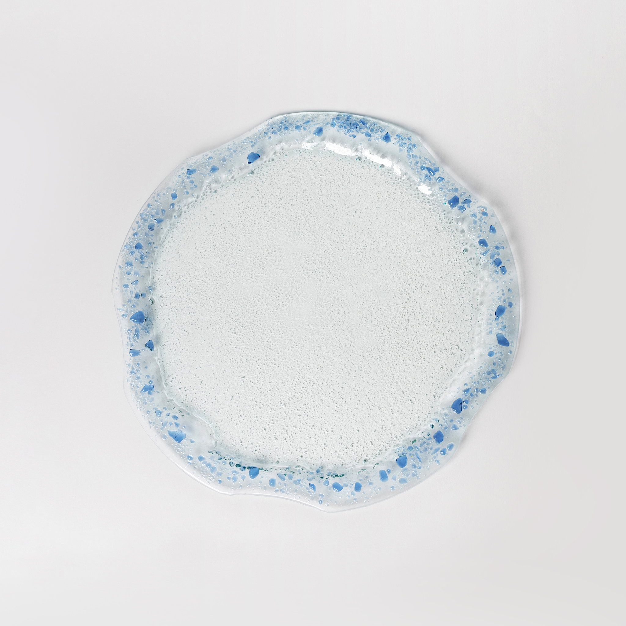 Onda serving plate -Blue