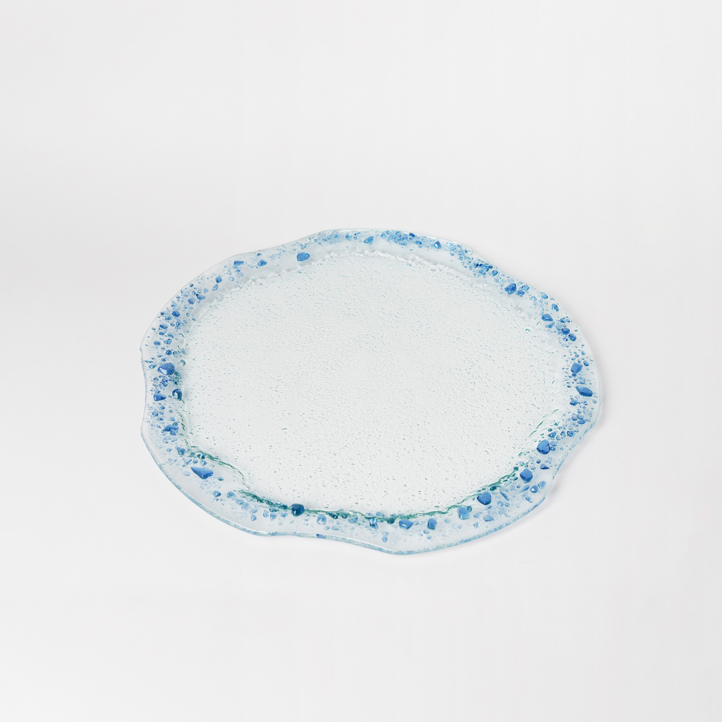 Onda serving plate -Blue