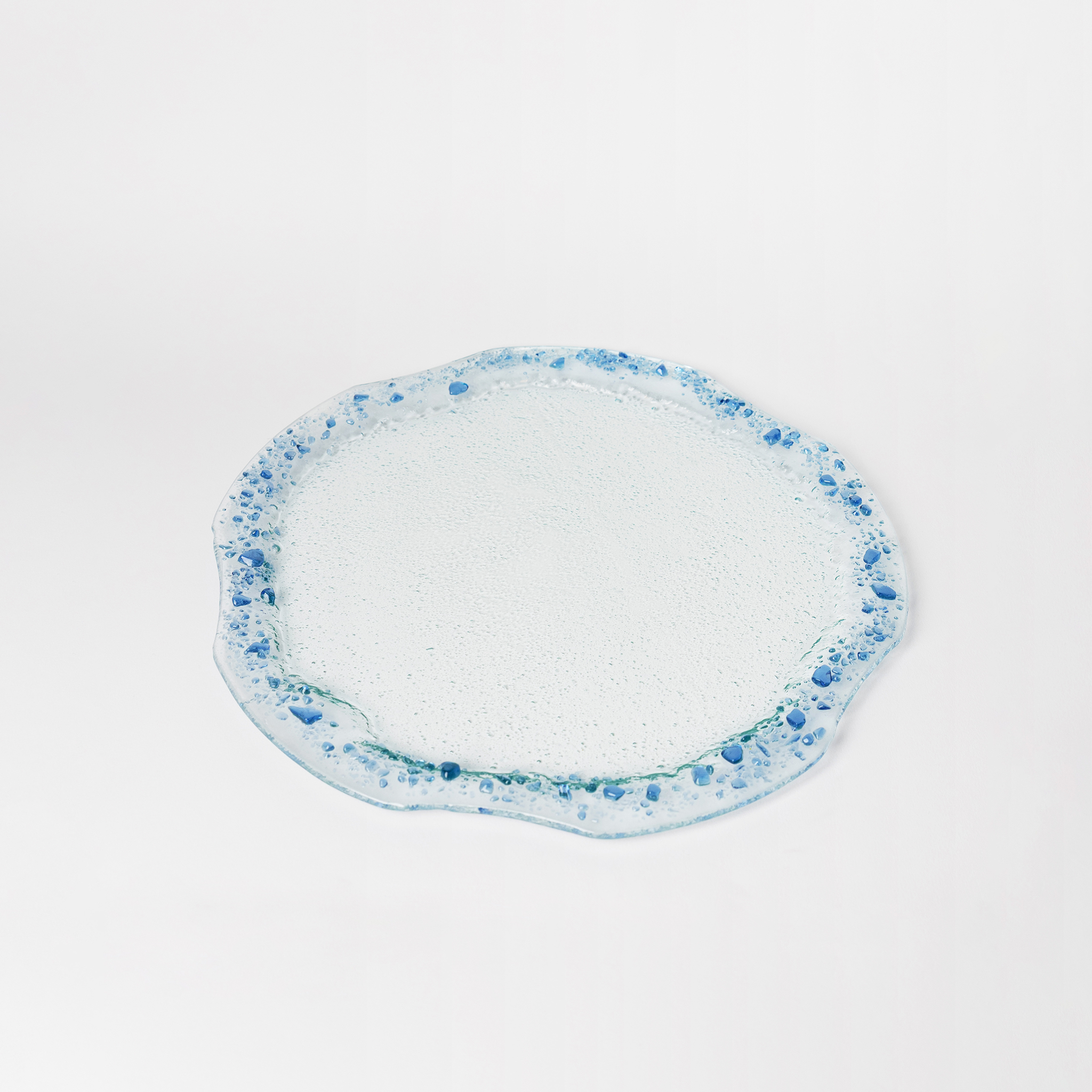 Onda serving plate -Blue