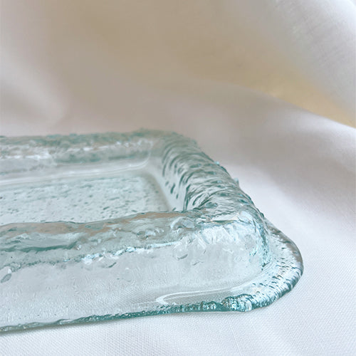 Linea serving plate -Clear