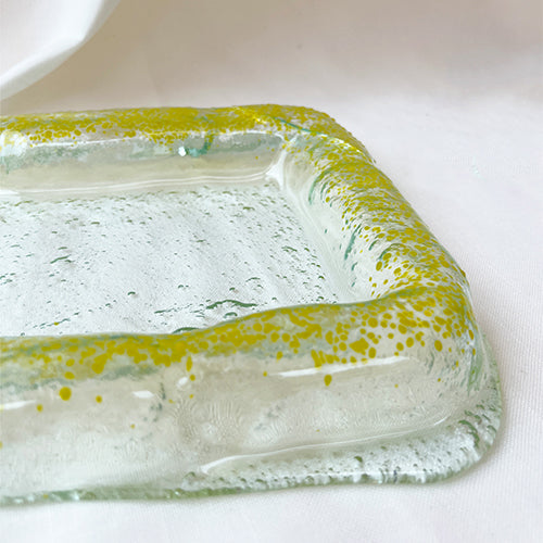 Linea serving plate - Yellow