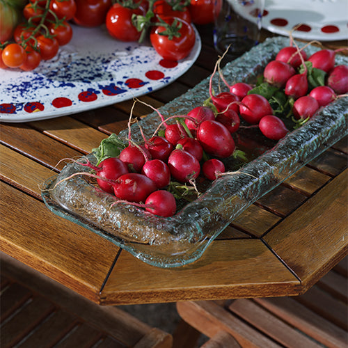 Linea serving plate -Clear