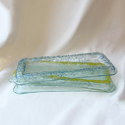 Linea serving plate - Blue