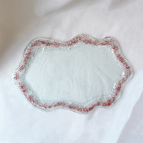 Marée serving plate - Red