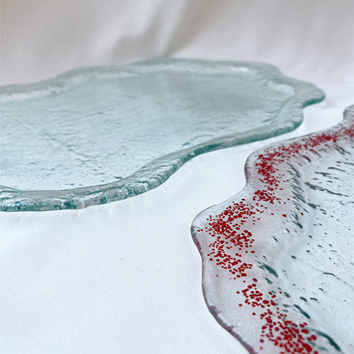 Marée serving plate - Red