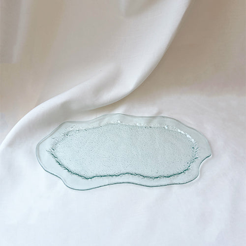 Marée serving plate - Clear