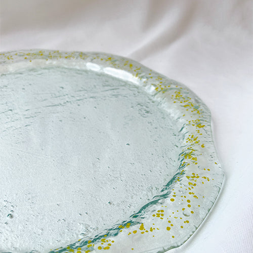 Onda serving plate - Yellow