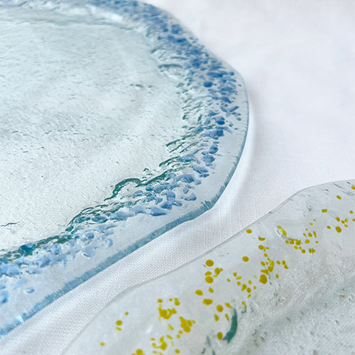 Onda serving plate - Yellow
